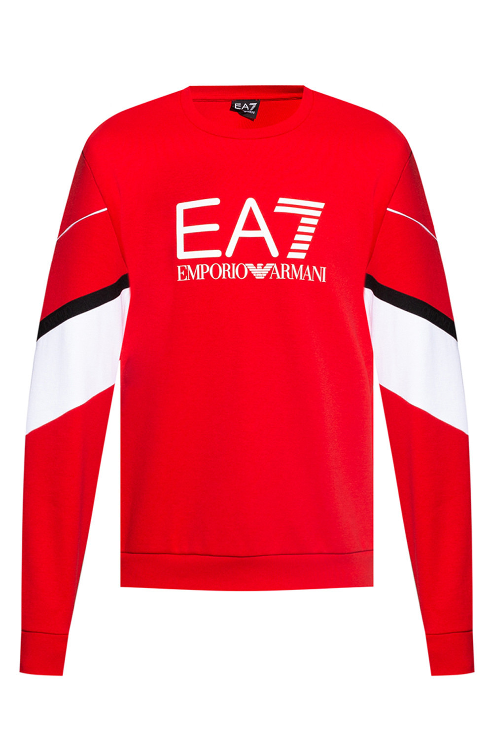 Red Sweatshirt with logo EA7 Emporio Armani IetpShops Spain